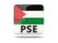 Palestinian territories. Square icon with ISO code. Download icon.