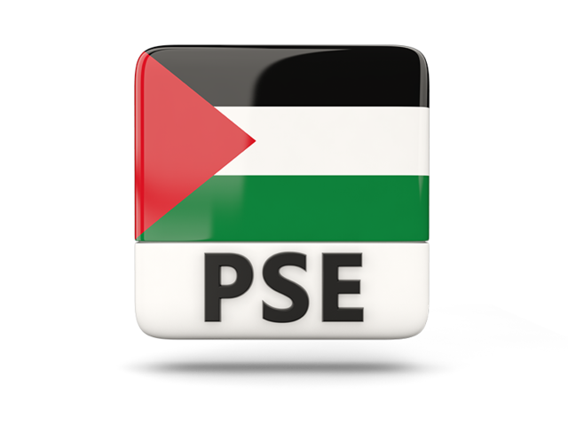 Square icon with ISO code. Download flag icon of Palestinian territories at PNG format