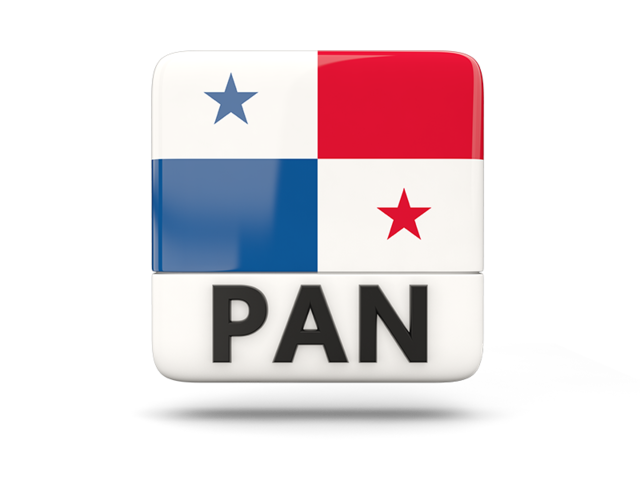 Square icon with ISO code. Download flag icon of Panama at PNG format
