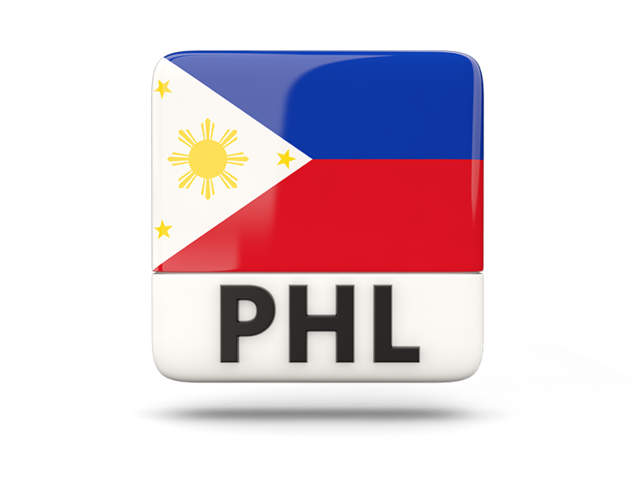 Square icon with ISO code. Download flag icon of Philippines at PNG format