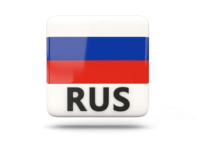 Square icon with ISO code. Download flag icon of Russia at PNG format