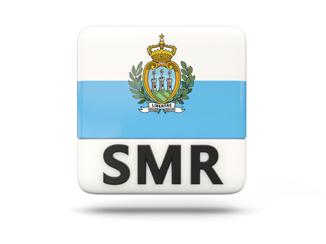 Square icon with ISO code. Download flag icon of San Marino at PNG format