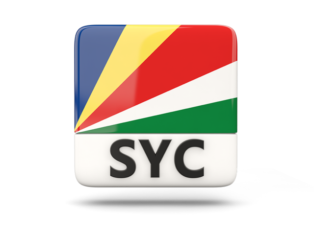 Square icon with ISO code. Download flag icon of Seychelles at PNG format
