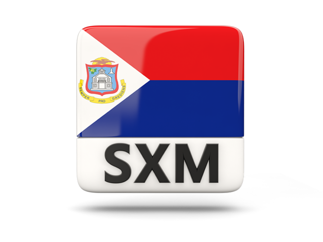 Square icon with ISO code. Download flag icon of Sint Maarten at PNG format