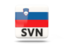 Slovenia. Square icon with ISO code. Download icon.