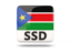 South Sudan. Square icon with ISO code. Download icon.