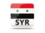 Syria. Square icon with ISO code. Download icon.