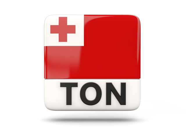 Square icon with ISO code. Download flag icon of Tonga at PNG format