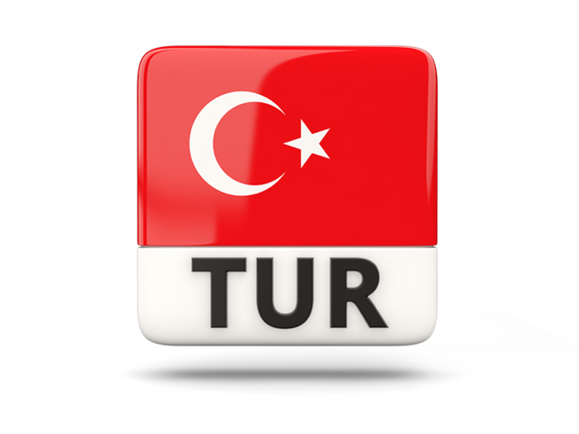 Square icon with ISO code. Download flag icon of Turkey at PNG format