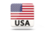 United States of America. Square icon with ISO code. Download icon.