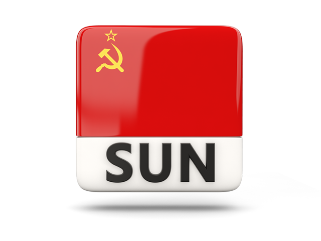 Square icon with ISO code. Download flag icon of Soviet Union at PNG format