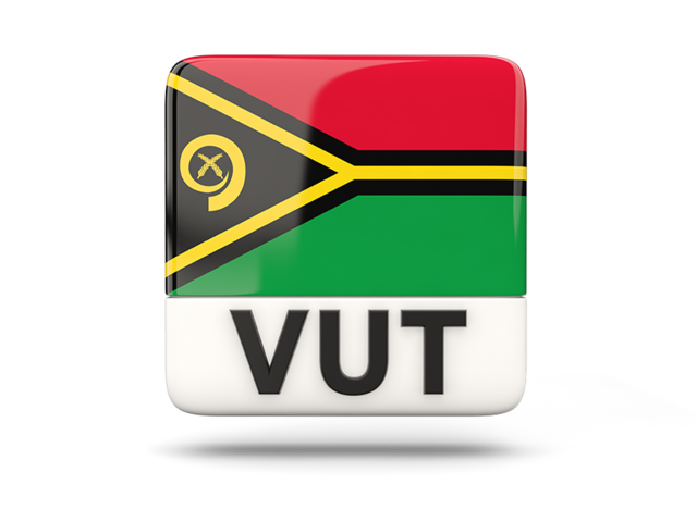 Квадратная иконка с кодом ISO. Скачать флаг. Вануату