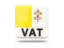 Vatican City. Square icon with ISO code. Download icon.