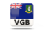 Virgin Islands. Square icon with ISO code. Download icon.