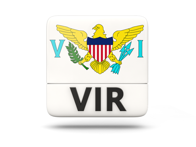 Square icon with ISO code. Download flag icon of Virgin Islands of the United States at PNG format