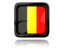 Belgium. Square icon with reflection. Download icon.