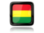Bolivia. Square icon with reflection. Download icon.