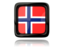 Bouvet Island. Square icon with reflection. Download icon.