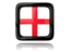 England. Square icon with reflection. Download icon.