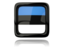 Estonia. Square icon with reflection. Download icon.