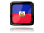 Haiti. Square icon with reflection. Download icon.