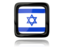 Israel. Square icon with reflection. Download icon.