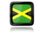 Jamaica. Square icon with reflection. Download icon.