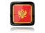 Черногория. Квадратная иконка с отражением. Скачать иллюстрацию.