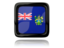 Pitcairn Islands. Square icon with reflection. Download icon.