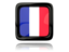 Saint Barthelemy. Square icon with reflection. Download icon.