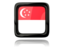 Singapore. Square icon with reflection. Download icon.