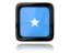 Somalia. Square icon with reflection. Download icon.