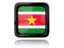 Suriname. Square icon with reflection. Download icon.