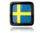 Sweden. Square icon with reflection. Download icon.