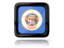 Flag of state of Minnesota. Square icon with reflection. Download icon