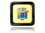 Flag of state of New Jersey. Square icon with reflection. Download icon