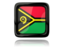 Vanuatu. Square icon with reflection. Download icon.