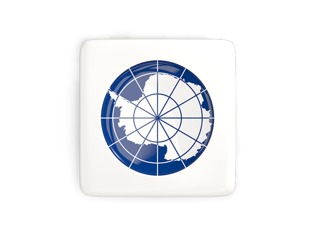 Square icon with round flag. Download flag icon of Antarctica at PNG format