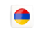 Armenia. Square icon with round flag. Download icon.