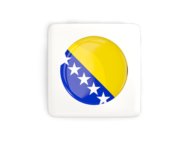 Square icon with round flag. Download flag icon of Bosnia and Herzegovina at PNG format