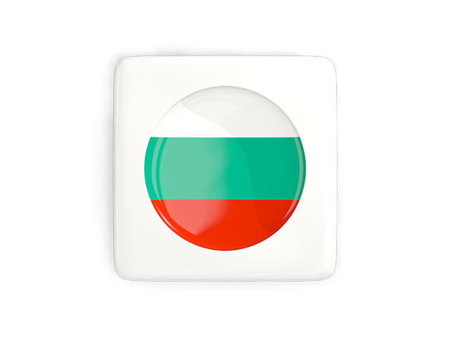 Square icon with round flag. Download flag icon of Bulgaria at PNG format