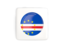 Cape Verde. Square icon with round flag. Download icon.