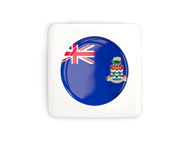 Square icon with round flag. Download flag icon of Cayman Islands at PNG format