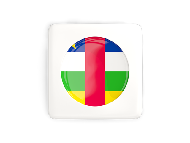 Square icon with round flag. Download flag icon of Central African Republic at PNG format