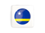 Curacao. Square icon with round flag. Download icon.