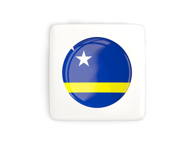 Square icon with round flag. Download flag icon of Curacao at PNG format