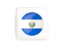 El Salvador. Square icon with round flag. Download icon.