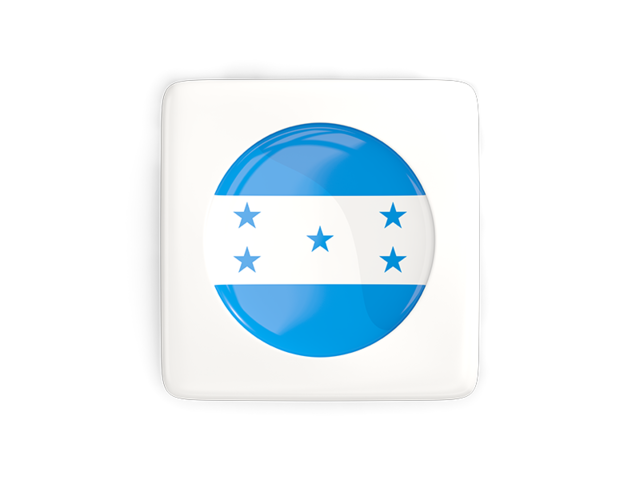Square icon with round flag. Download flag icon of Honduras at PNG format