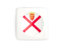 Jersey. Square icon with round flag. Download icon.