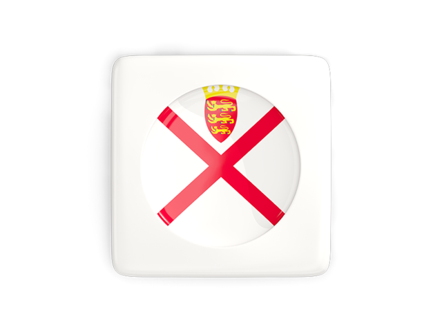 Square icon with round flag. Download flag icon of Jersey at PNG format
